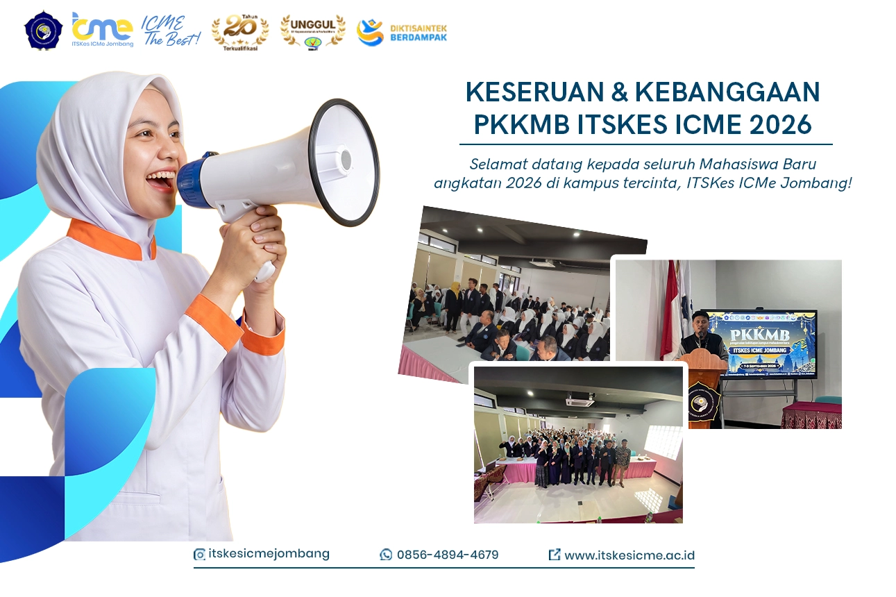 PKKMB ITSKes ICMe menjadi momen pertama mahasiswa baru mengenal kampus, teman, kehidupan akademik, fasilitas, dan berbagai kegiatan sebelum memulai perkuliahan.